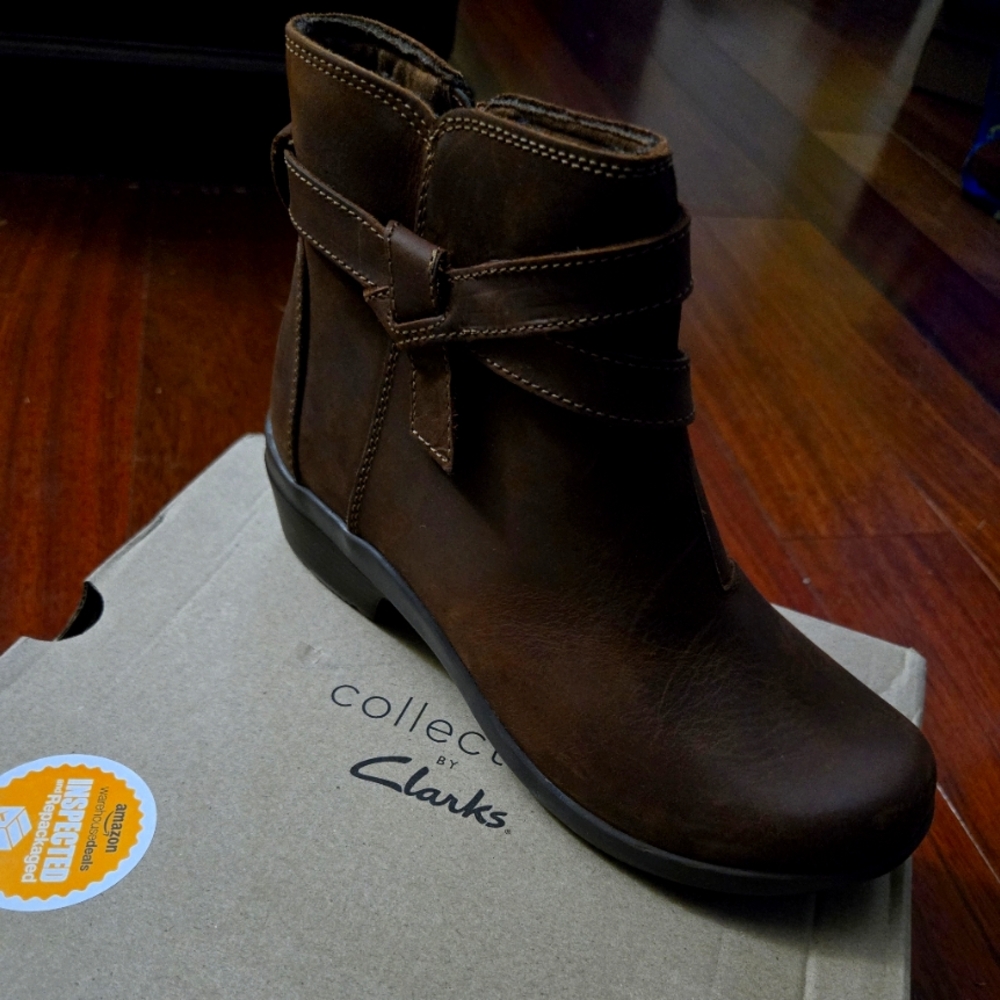 Collection By Clarks Brown Ankle Boots